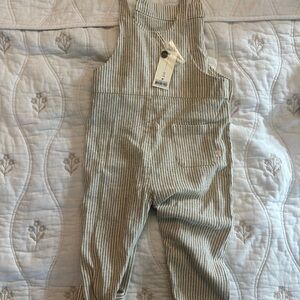 Rylee + Cru Striped Overalls